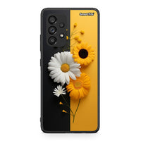 Thumbnail for Samsung A53 5G Yellow Daisies θήκη από τη Smartfits με σχέδιο στο πίσω μέρος και μαύρο περίβλημα | Smartphone case with colorful back and black bezels by Smartfits