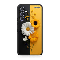 Thumbnail for Θήκη Samsung Galaxy A54 Yellow Daisies από τη Smartfits με σχέδιο στο πίσω μέρος και μαύρο περίβλημα | Samsung Galaxy A54 Yellow Daisies Case with Colorful Back and Black Bezels