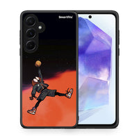 Thumbnail for Θήκη Samsung Galaxy A55 Basketball Hero από τη Smartfits με σχέδιο στο πίσω μέρος και μαύρο περίβλημα | Samsung Galaxy A55 Basketball Hero case with colorful back and black bezels