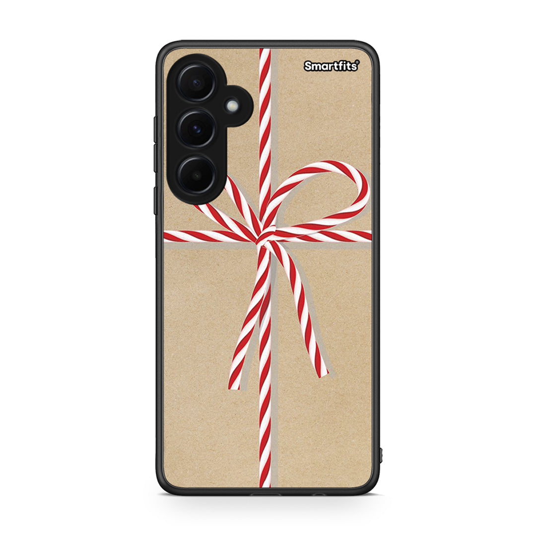 Samsung Galaxy A55 Christmas Gift θήκη από τη Smartfits με σχέδιο στο πίσω μέρος και μαύρο περίβλημα | Smartphone case with colorful back and black bezels by Smartfits