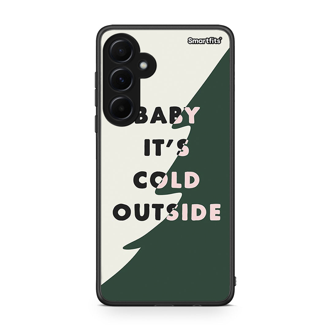 Samsung Galaxy A55 Cold Outside θήκη από τη Smartfits με σχέδιο στο πίσω μέρος και μαύρο περίβλημα | Smartphone case with colorful back and black bezels by Smartfits