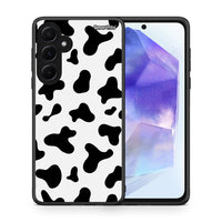 Thumbnail for Θήκη Samsung Galaxy A55 Cow Print από τη Smartfits με σχέδιο στο πίσω μέρος και μαύρο περίβλημα | Samsung Galaxy A55 Cow Print case with colorful back and black bezels