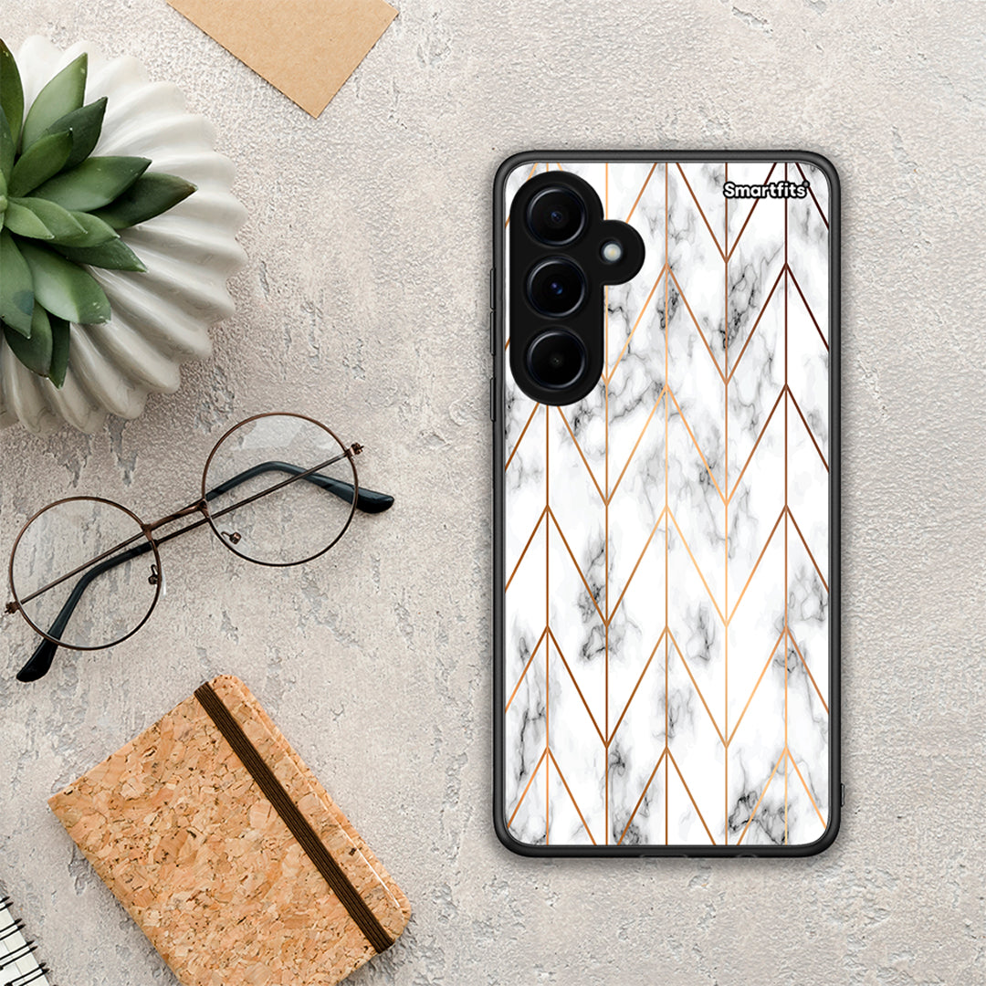 Marble Gold Geometric - Samsung Galaxy A55 case