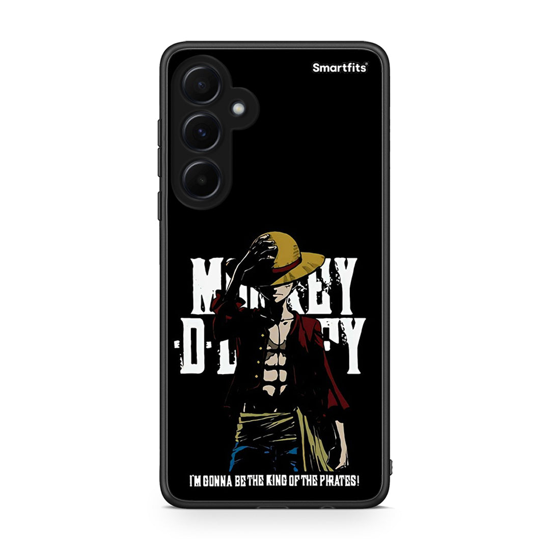 Samsung Galaxy A55 Pirate King θήκη από τη Smartfits με σχέδιο στο πίσω μέρος και μαύρο περίβλημα | Smartphone case with colorful back and black bezels by Smartfits