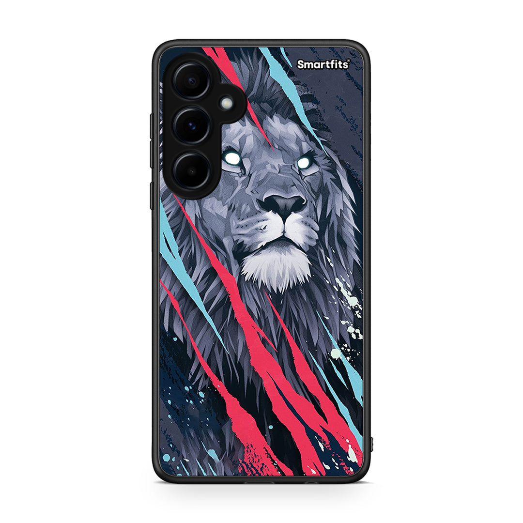 4 - Samsung Galaxy A55 Lion Designer PopArt case, cover, bumper