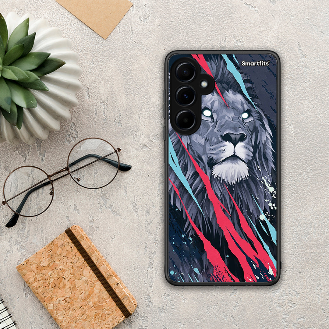 Popart Lion Designer - Samsung Galaxy A55 case