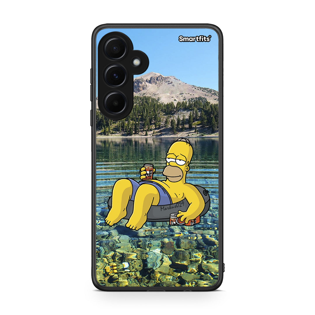 Samsung Galaxy A55 Summer Happiness Θήκη από τη Smartfits με σχέδιο στο πίσω μέρος και μαύρο περίβλημα | Smartphone case with colorful back and black bezels by Smartfits