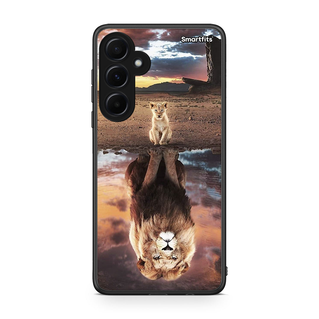 Samsung Galaxy A55 Sunset Dreams Θήκη Αγίου Βαλεντίνου από τη Smartfits με σχέδιο στο πίσω μέρος και μαύρο περίβλημα | Smartphone case with colorful back and black bezels by Smartfits