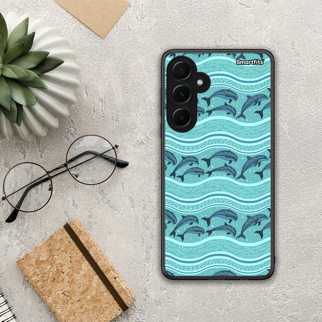 Swimming Dolphins - Samsung Galaxy A55 case