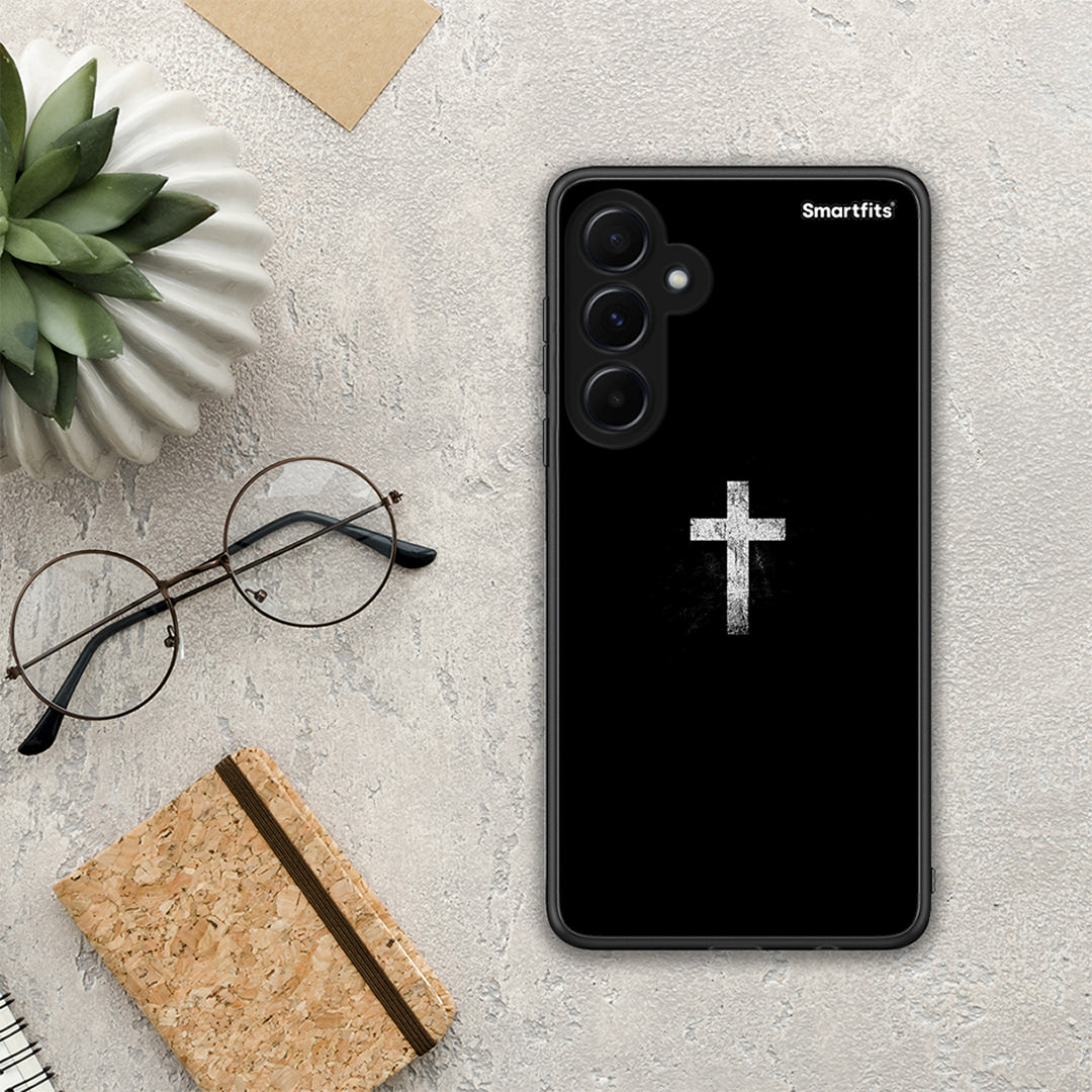 White Cross - Samsung Galaxy A55 θήκη