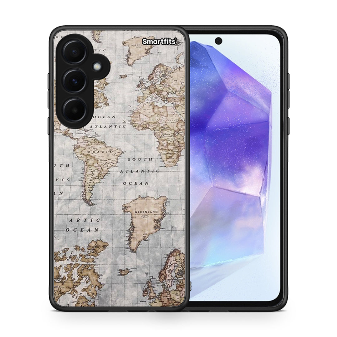 World Map - Samsung Galaxy A55 case