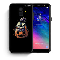 Thumbnail for Θήκη Samsung A6 2018 Halloween Stitch από τη Smartfits με σχέδιο στο πίσω μέρος και μαύρο περίβλημα | Samsung A6 2018 Halloween Stitch case with colorful back and black bezels