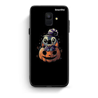 Thumbnail for samsung A6 Halloween Stitch θήκη από τη Smartfits με σχέδιο στο πίσω μέρος και μαύρο περίβλημα | Smartphone case with colorful back and black bezels by Smartfits