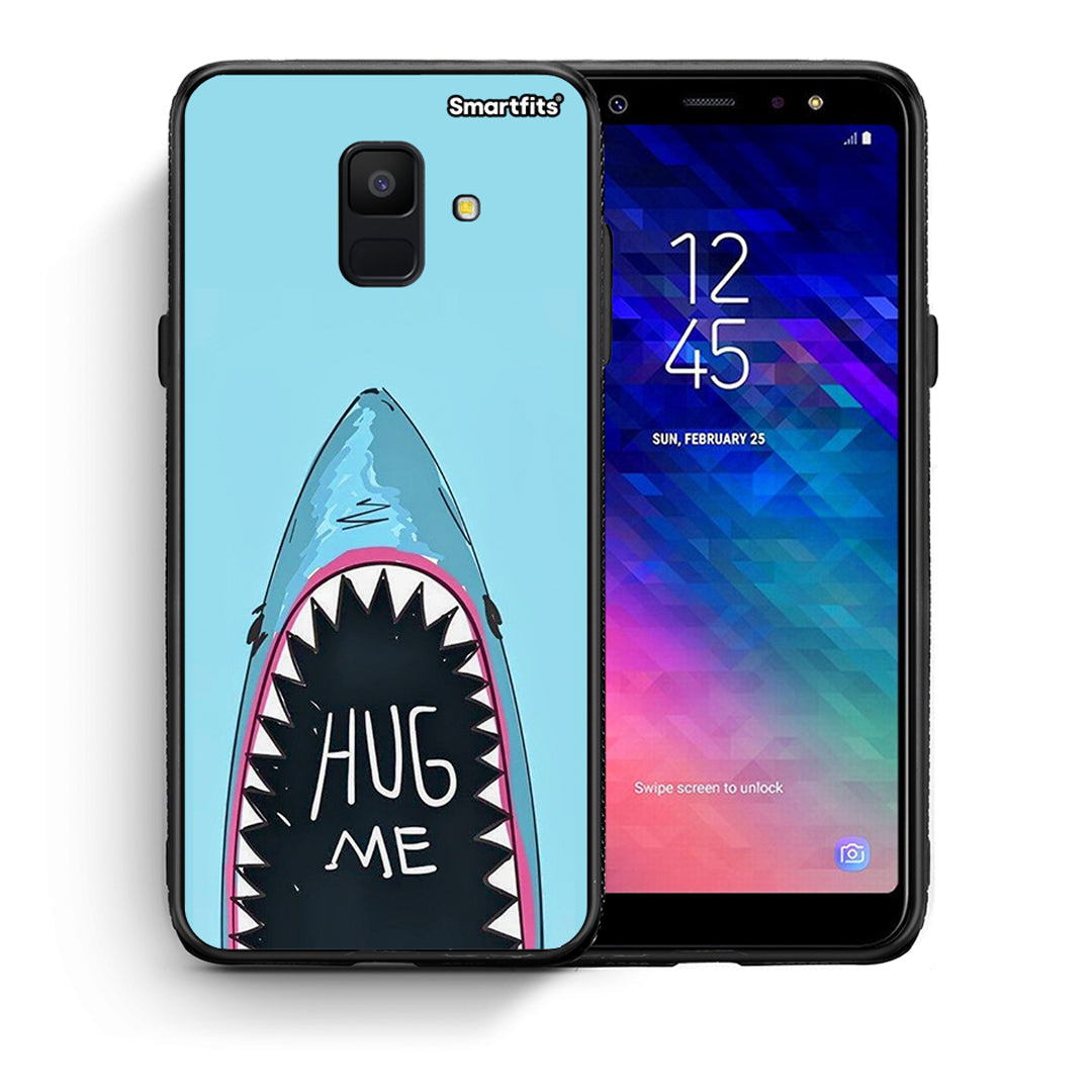 Θήκη Samsung A6 2018 Hug Me από τη Smartfits με σχέδιο στο πίσω μέρος και μαύρο περίβλημα | Samsung A6 2018 Hug Me case with colorful back and black bezels