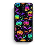 Thumbnail for samsung A6 Neon Halloween θήκη από τη Smartfits με σχέδιο στο πίσω μέρος και μαύρο περίβλημα | Smartphone case with colorful back and black bezels by Smartfits