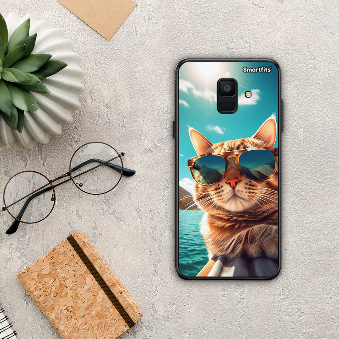 Summer Cat - Samsung Galaxy A6 2018 case