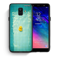 Thumbnail for Θήκη Samsung A6 2018 Yellow Duck από τη Smartfits με σχέδιο στο πίσω μέρος και μαύρο περίβλημα | Samsung A6 2018 Yellow Duck case with colorful back and black bezels