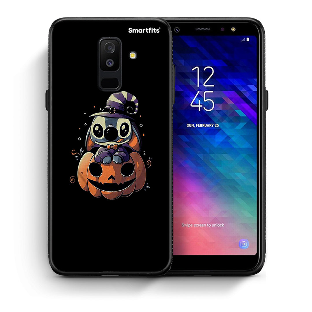 Θήκη Samsung A6+ 2018 Halloween Stitch από τη Smartfits με σχέδιο στο πίσω μέρος και μαύρο περίβλημα | Samsung A6+ 2018 Halloween Stitch case with colorful back and black bezels