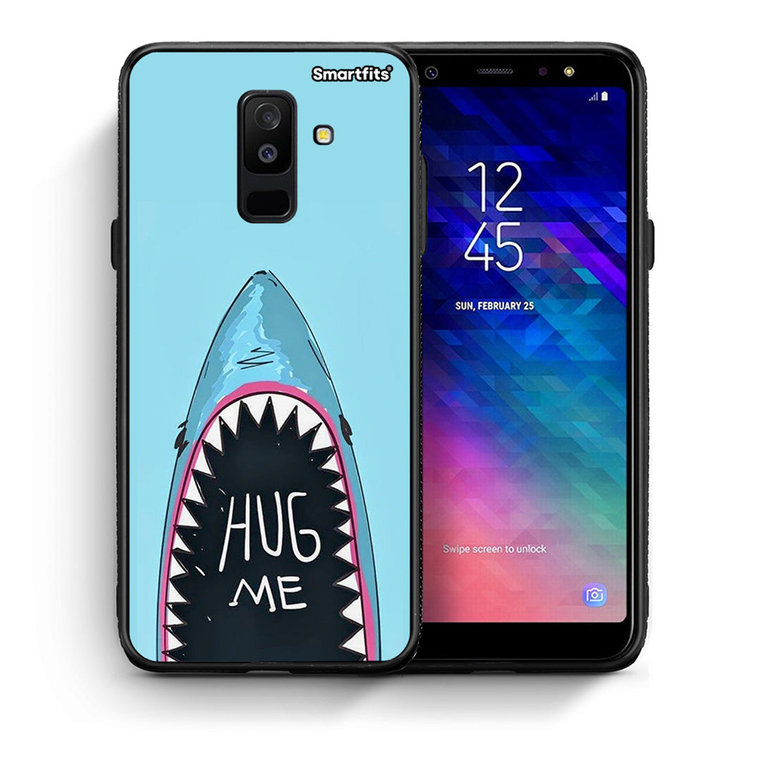 Θήκη Samsung A6+ 2018 Hug Me από τη Smartfits με σχέδιο στο πίσω μέρος και μαύρο περίβλημα | Samsung A6+ 2018 Hug Me case with colorful back and black bezels