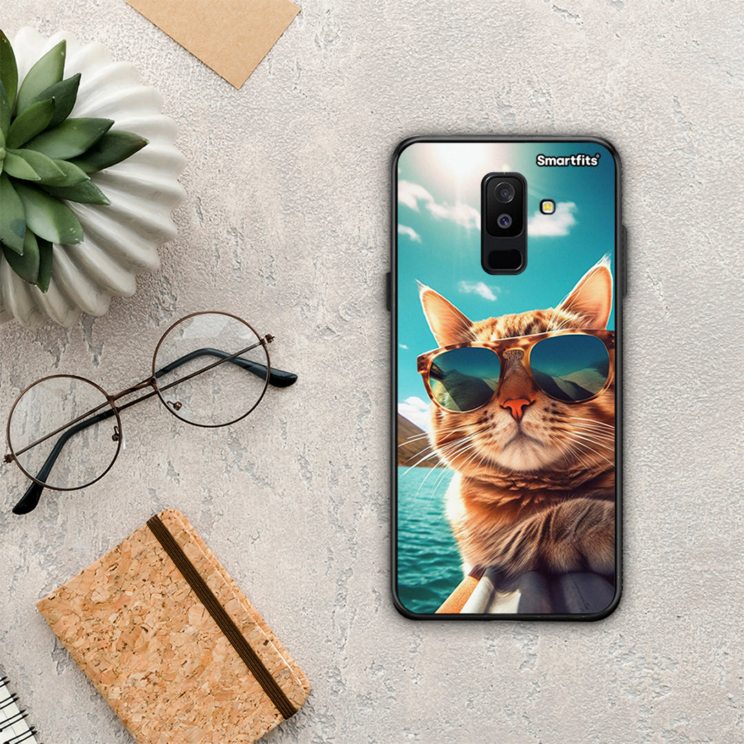 Summer Cat - Samsung Galaxy A6+ 2018 case