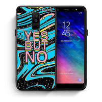 Thumbnail for Θήκη Samsung A6+ 2018 Yes But No από τη Smartfits με σχέδιο στο πίσω μέρος και μαύρο περίβλημα | Samsung A6+ 2018 Yes But No case with colorful back and black bezels