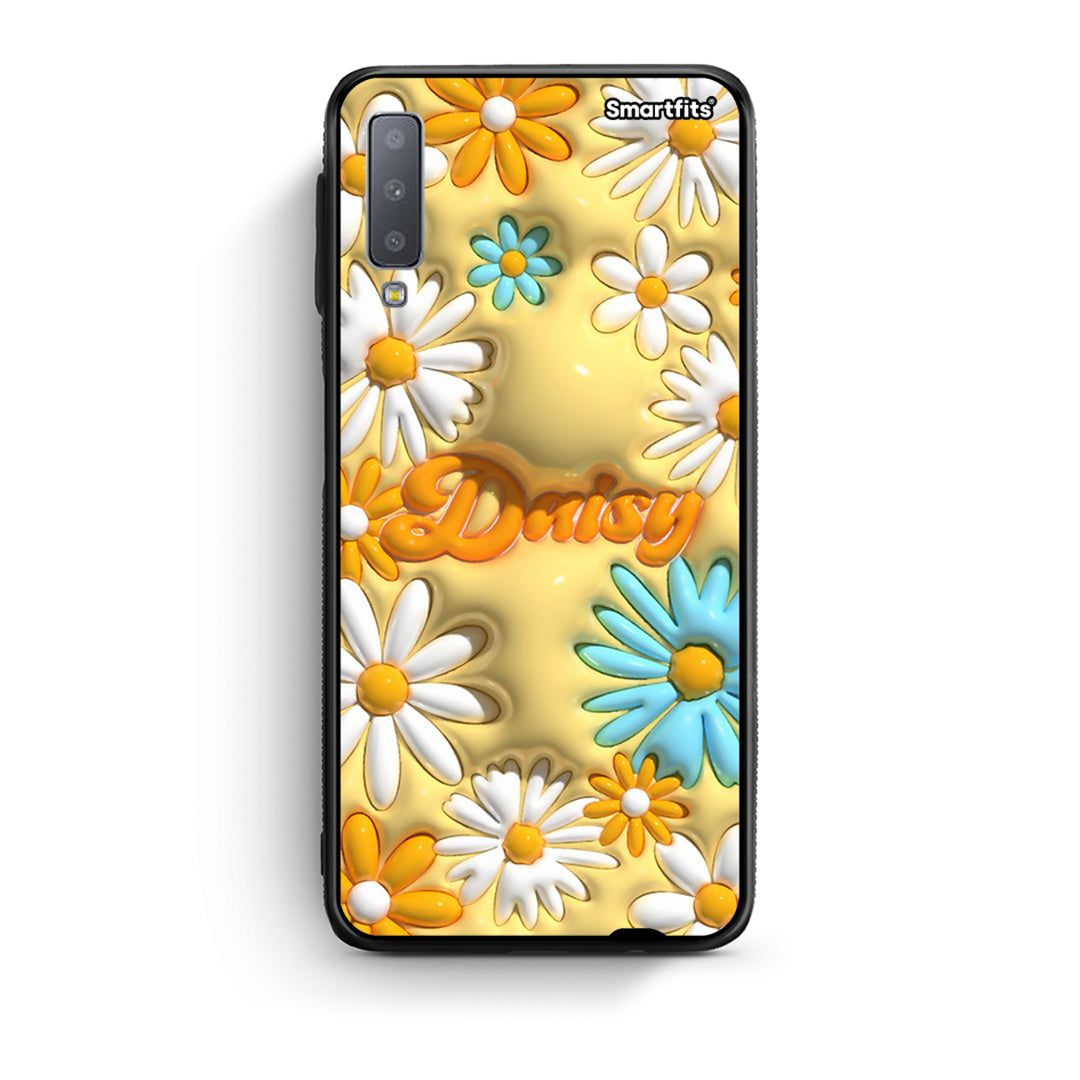 samsung A7 Bubble Daisies θήκη από τη Smartfits με σχέδιο στο πίσω μέρος και μαύρο περίβλημα | Smartphone case with colorful back and black bezels by Smartfits