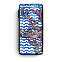 Thumbnail for samsung A7 Chevron Devilfish θήκη από τη Smartfits με σχέδιο στο πίσω μέρος και μαύρο περίβλημα | Smartphone case with colorful back and black bezels by Smartfits