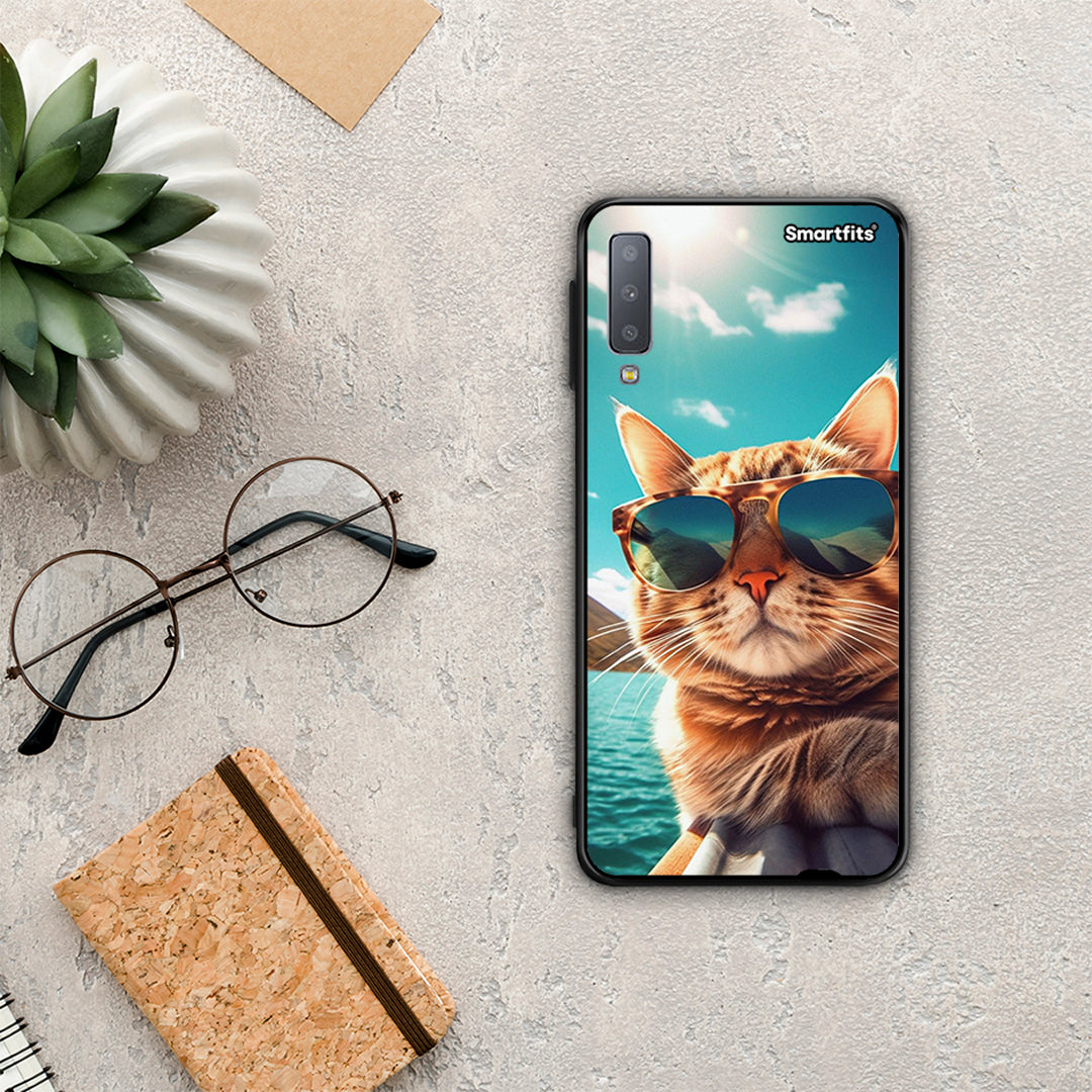 Summer Cat - Samsung Galaxy A7 2018 case