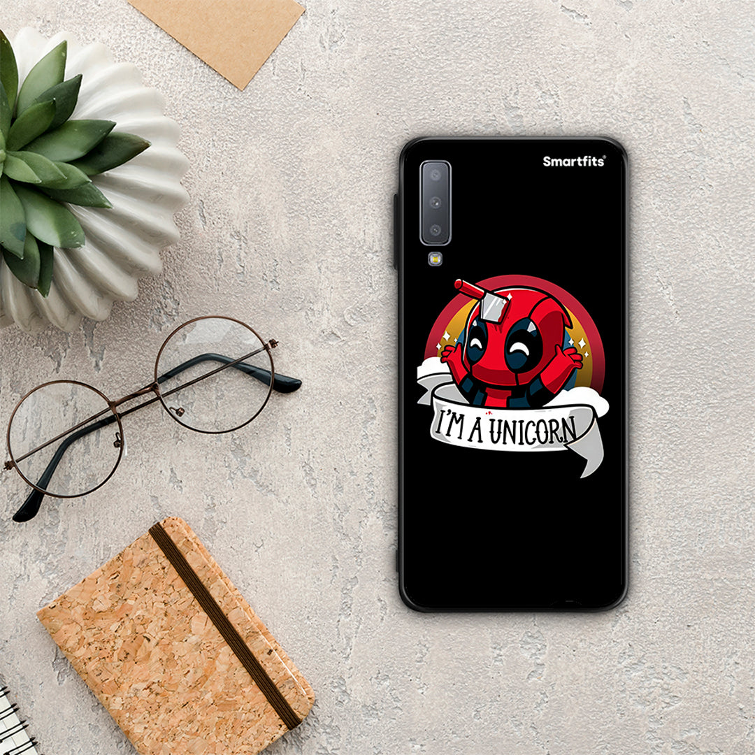 Unicorn Deadpool - Samsung Galaxy A7 2018 θήκη