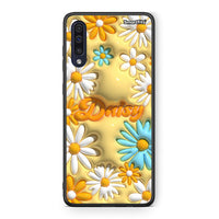 Thumbnail for Samsung A70 Bubble Daisies θήκη από τη Smartfits με σχέδιο στο πίσω μέρος και μαύρο περίβλημα | Smartphone case with colorful back and black bezels by Smartfits