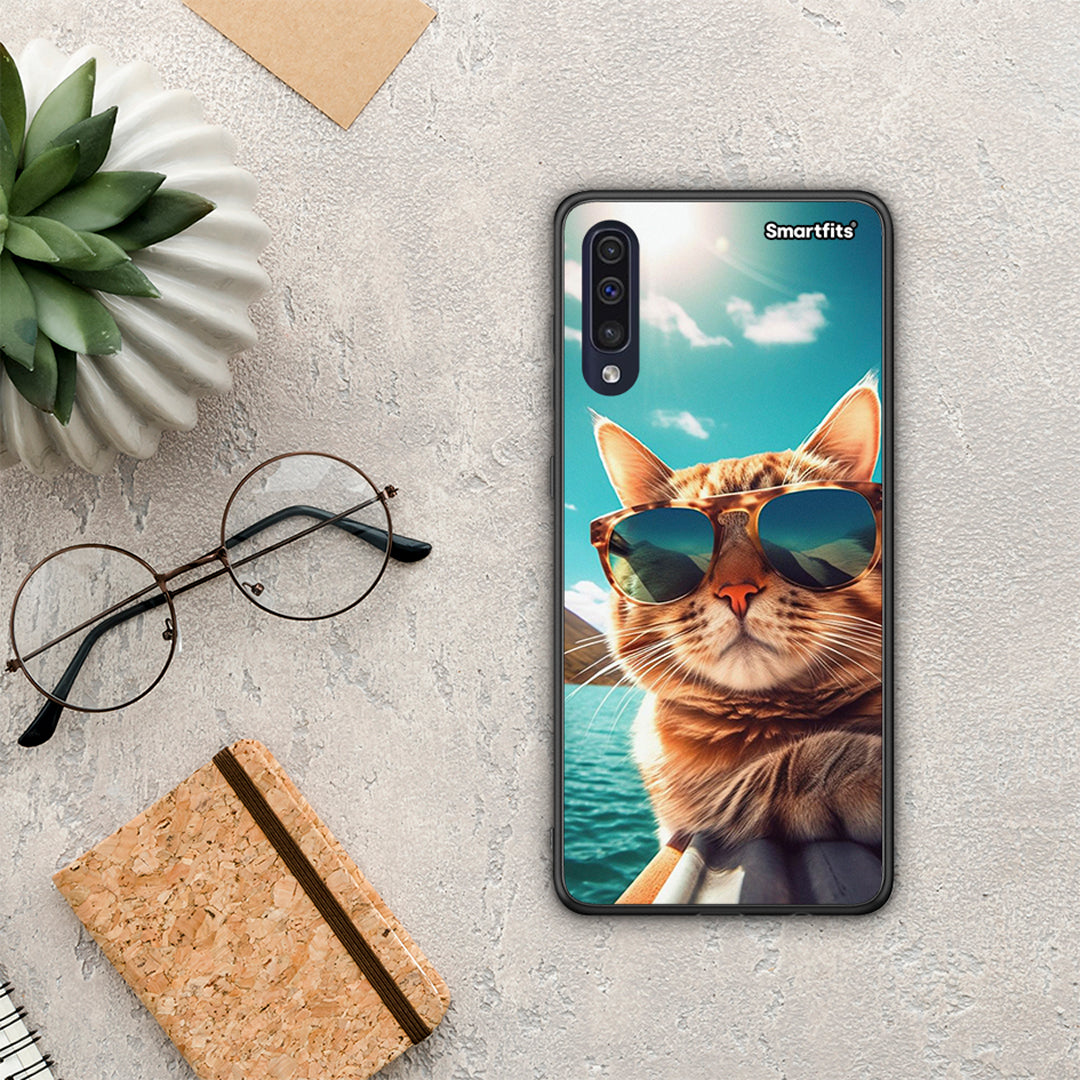 Summer Cat - Samsung Galaxy A70 case