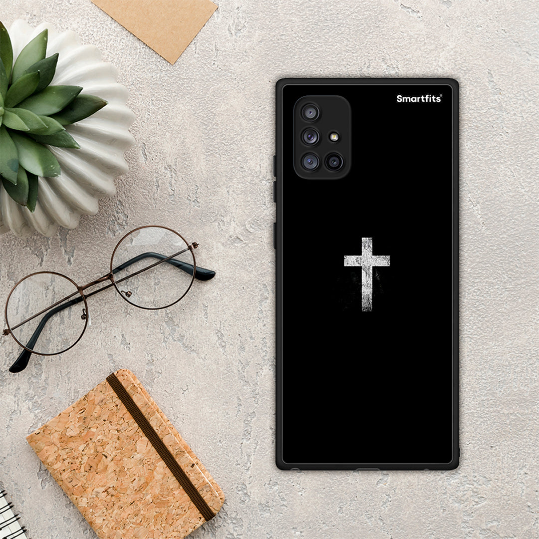 White Cross - Samsung Galaxy A71 5G θήκη