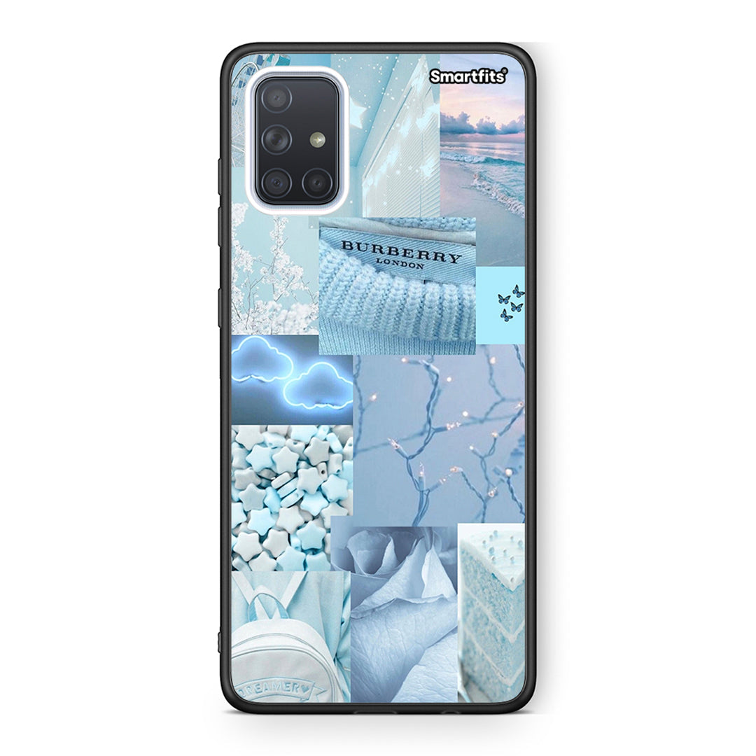 Samsung A71 Ciel Aesthetic Collage θήκη από τη Smartfits με σχέδιο στο πίσω μέρος και μαύρο περίβλημα | Smartphone case with colorful back and black bezels by Smartfits