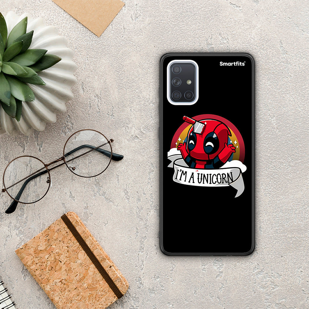 Unicorn Deadpool - Samsung Galaxy A71 θήκη