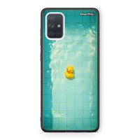 Thumbnail for Samsung A51 Yellow Duck θήκη από τη Smartfits με σχέδιο στο πίσω μέρος και μαύρο περίβλημα | Smartphone case with colorful back and black bezels by Smartfits