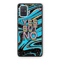 Thumbnail for Samsung A51 Yes But No θήκη από τη Smartfits με σχέδιο στο πίσω μέρος και μαύρο περίβλημα | Smartphone case with colorful back and black bezels by Smartfits