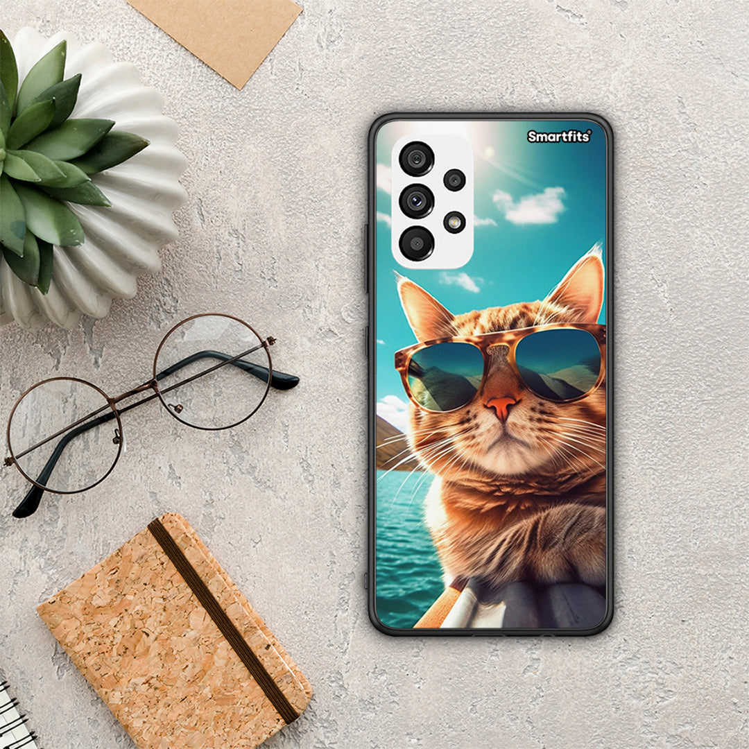 Summer Cat - Samsung Galaxy A73 5G case