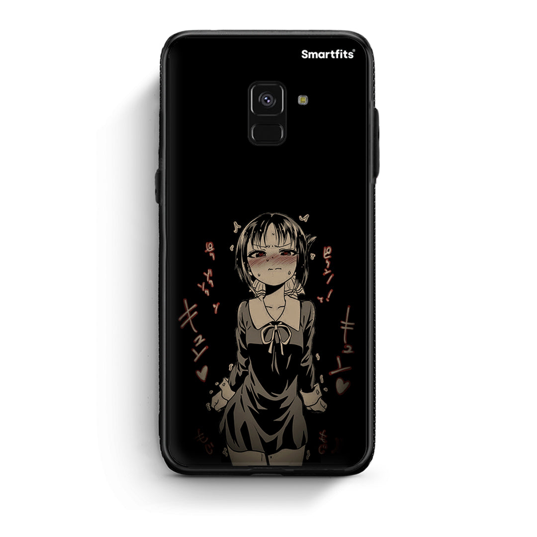 Samsung A8 Anime Girl θήκη από τη Smartfits με σχέδιο στο πίσω μέρος και μαύρο περίβλημα | Smartphone case with colorful back and black bezels by Smartfits