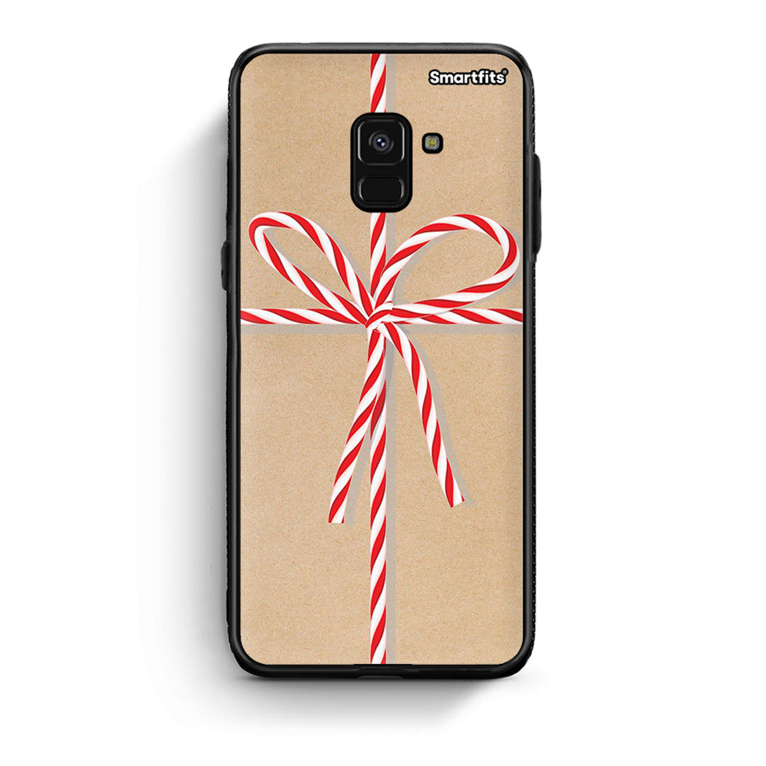 Samsung A8 Christmas Gift θήκη από τη Smartfits με σχέδιο στο πίσω μέρος και μαύρο περίβλημα | Smartphone case with colorful back and black bezels by Smartfits