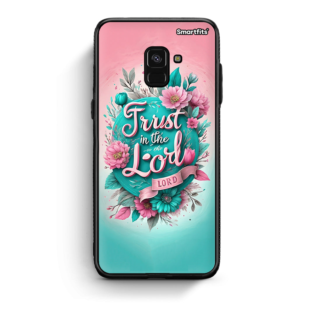 Samsung A8 Lord Trust θήκη από τη Smartfits με σχέδιο στο πίσω μέρος και μαύρο περίβλημα | Smartphone case with colorful back and black bezels by Smartfits