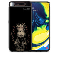 Thumbnail for Θήκη Samsung A80 Anime Girl από τη Smartfits με σχέδιο στο πίσω μέρος και μαύρο περίβλημα | Samsung A80 Anime Girl case with colorful back and black bezels