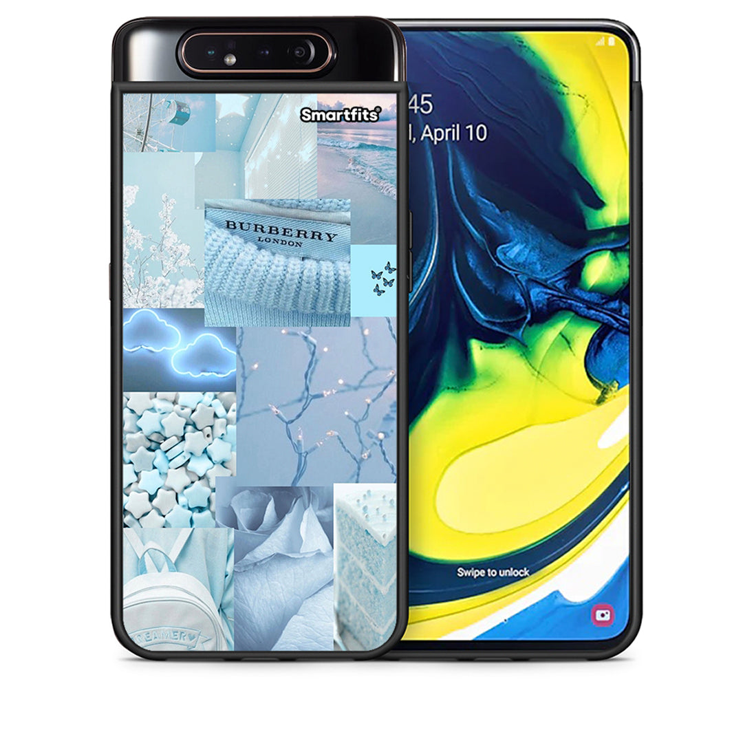 Θήκη Samsung A80 Ciel Aesthetic Collage από τη Smartfits με σχέδιο στο πίσω μέρος και μαύρο περίβλημα | Samsung A80 Ciel Aesthetic Collage case with colorful back and black bezels