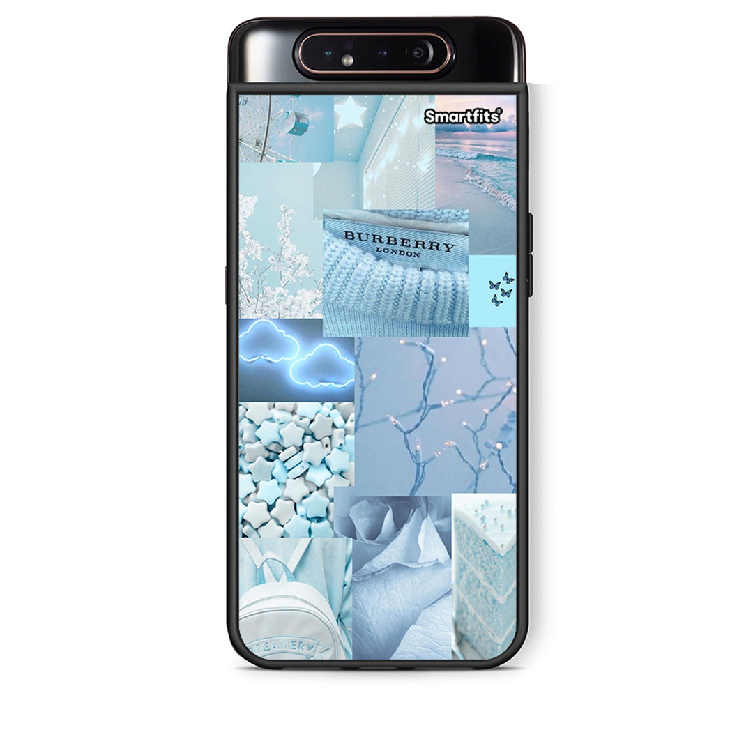 Samsung A80 Ciel Aesthetic Collage θήκη από τη Smartfits με σχέδιο στο πίσω μέρος και μαύρο περίβλημα | Smartphone case with colorful back and black bezels by Smartfits