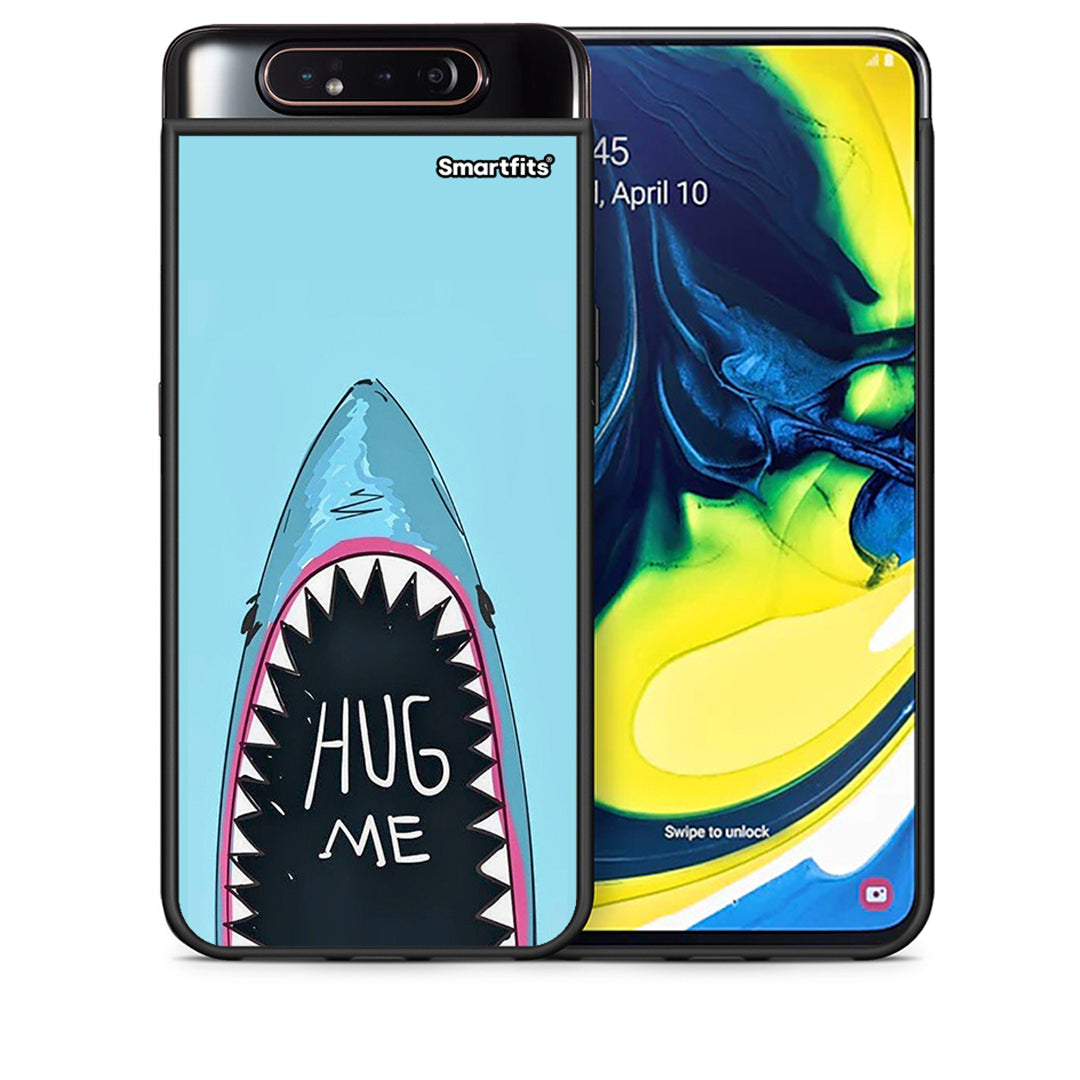 Θήκη Samsung A80 Hug Me από τη Smartfits με σχέδιο στο πίσω μέρος και μαύρο περίβλημα | Samsung A80 Hug Me case with colorful back and black bezels