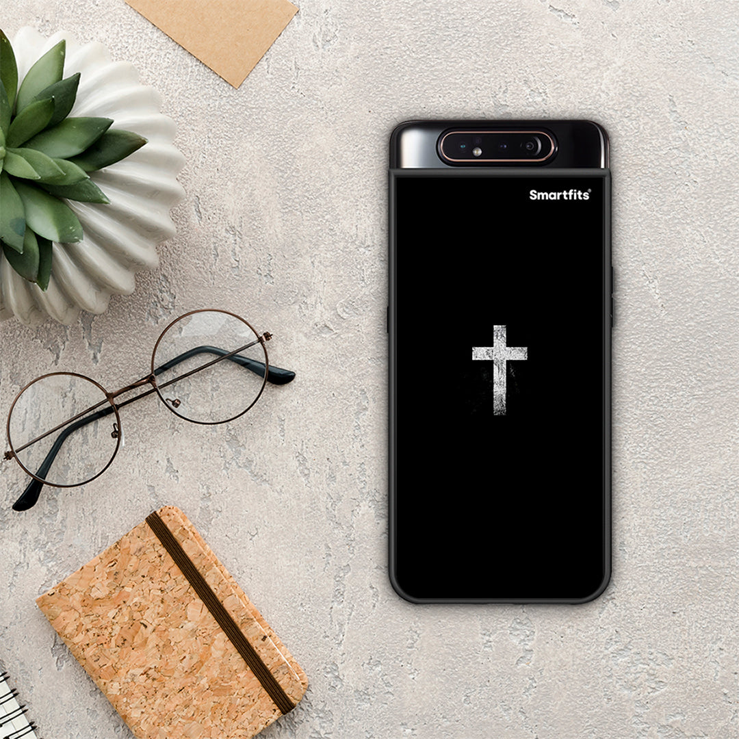 White Cross - Samsung Galaxy A80 θήκη