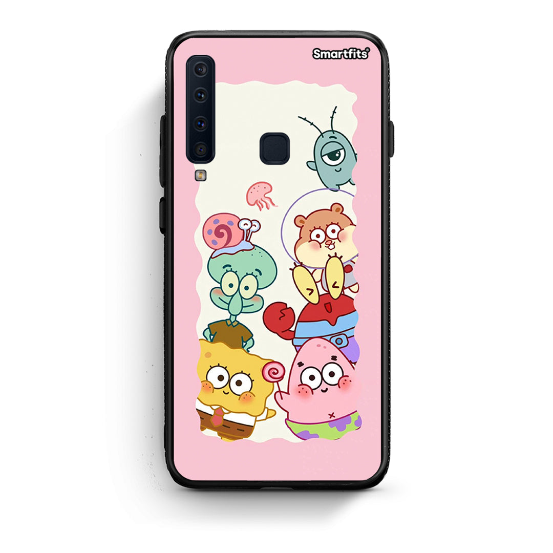 samsung a9 Cute Companion θήκη από τη Smartfits με σχέδιο στο πίσω μέρος και μαύρο περίβλημα | Smartphone case with colorful back and black bezels by Smartfits