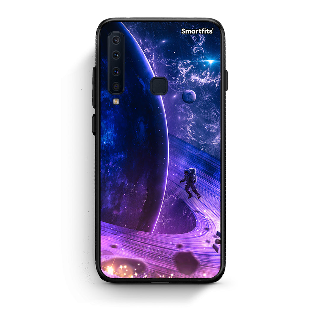 samsung a9 Lost Astronaut θήκη από τη Smartfits με σχέδιο στο πίσω μέρος και μαύρο περίβλημα | Smartphone case with colorful back and black bezels by Smartfits