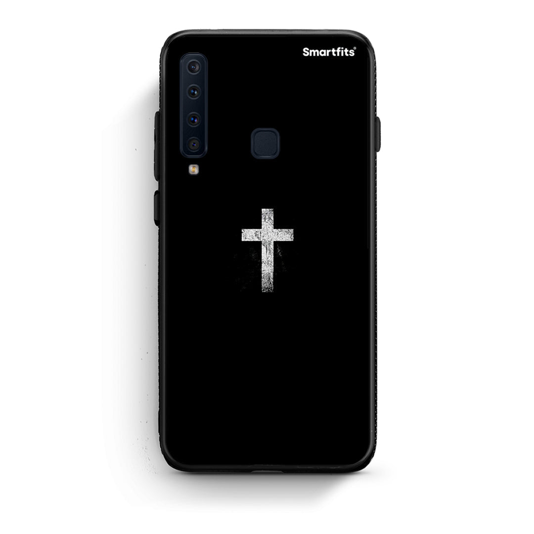 samsung a9 White Cross θήκη από τη Smartfits με σχέδιο στο πίσω μέρος και μαύρο περίβλημα | Smartphone case with colorful back and black bezels by Smartfits