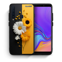 Thumbnail for Θήκη Samsung A9 Yellow Daisies από τη Smartfits με σχέδιο στο πίσω μέρος και μαύρο περίβλημα | Samsung A9 Yellow Daisies case with colorful back and black bezels