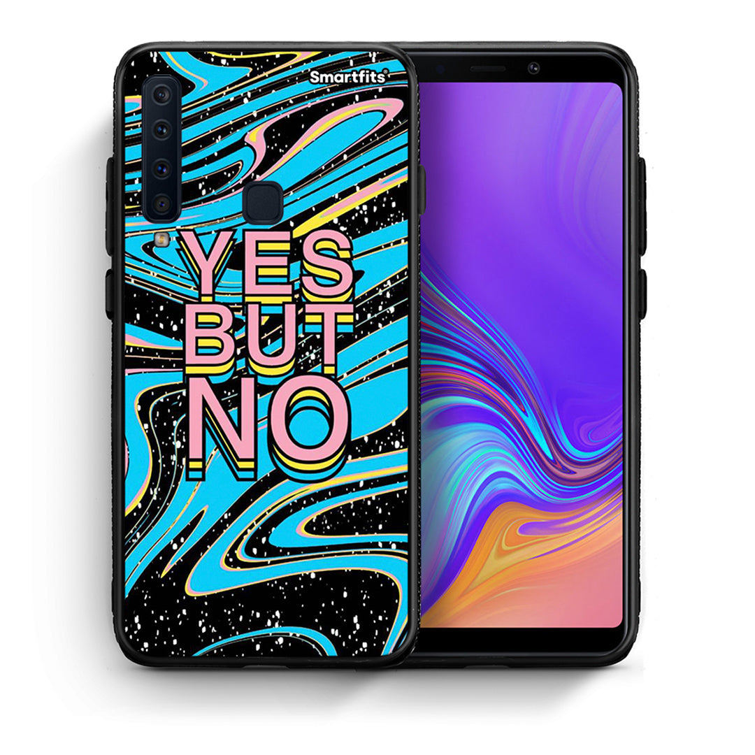 Θήκη Samsung A9 Yes But No από τη Smartfits με σχέδιο στο πίσω μέρος και μαύρο περίβλημα | Samsung A9 Yes But No case with colorful back and black bezels